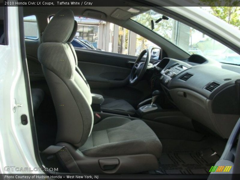 Taffeta White / Gray 2010 Honda Civic LX Coupe