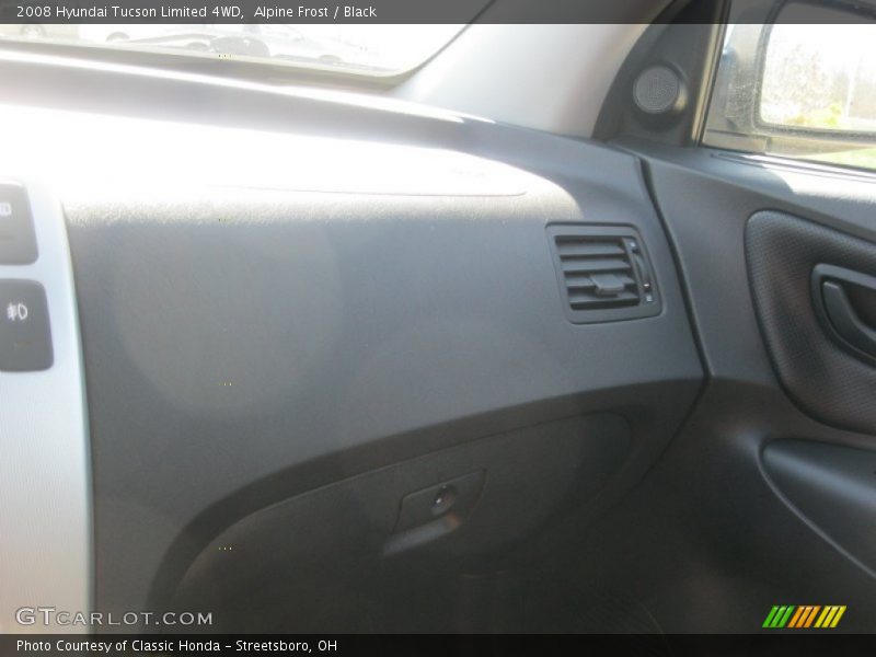 Alpine Frost / Black 2008 Hyundai Tucson Limited 4WD