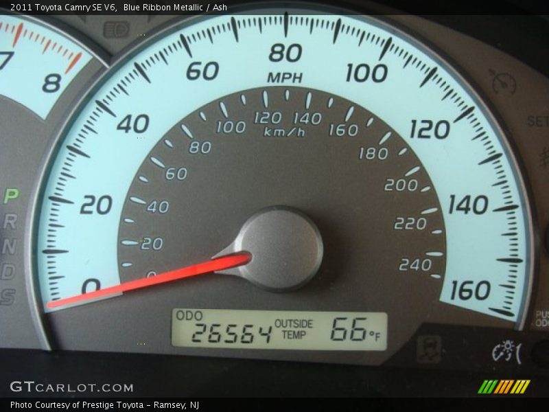 Blue Ribbon Metallic / Ash 2011 Toyota Camry SE V6