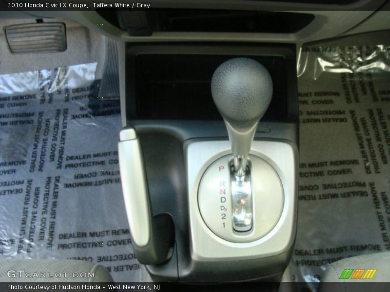 Taffeta White / Gray 2010 Honda Civic LX Coupe