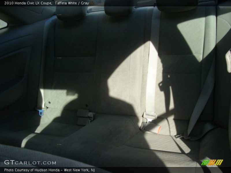 Taffeta White / Gray 2010 Honda Civic LX Coupe