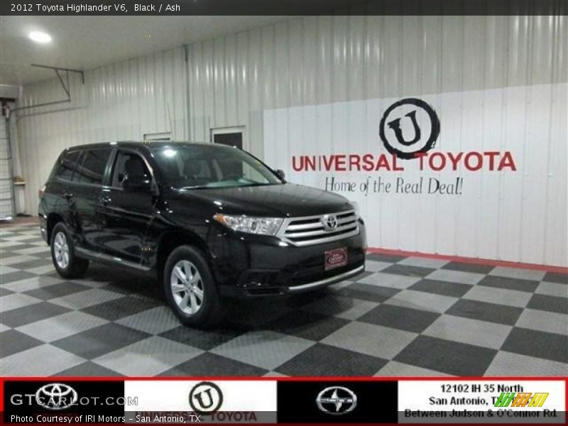 Black / Ash 2012 Toyota Highlander V6