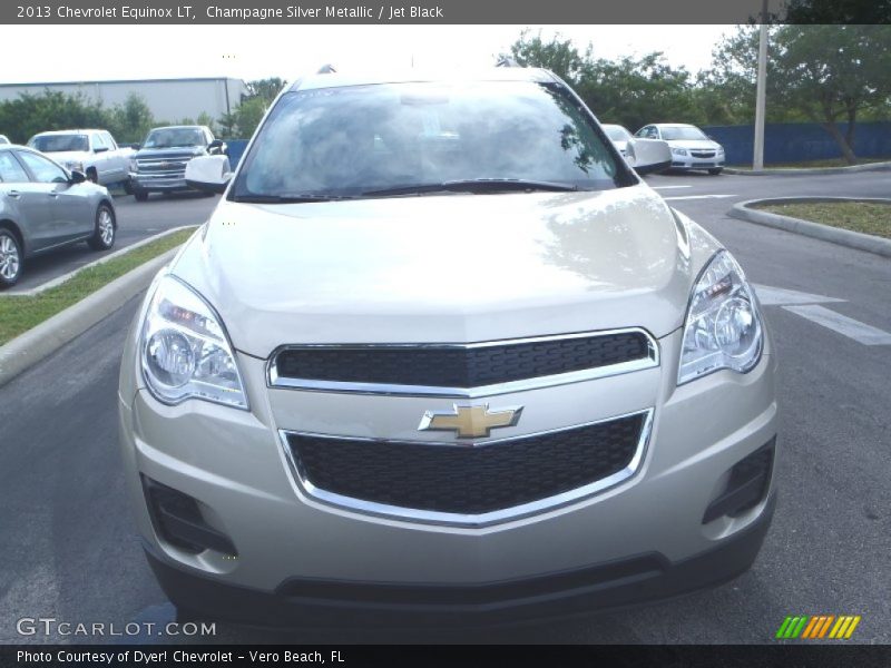 Champagne Silver Metallic / Jet Black 2013 Chevrolet Equinox LT
