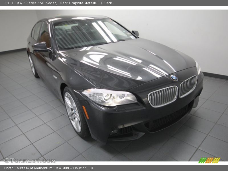 Dark Graphite Metallic II / Black 2013 BMW 5 Series 550i Sedan