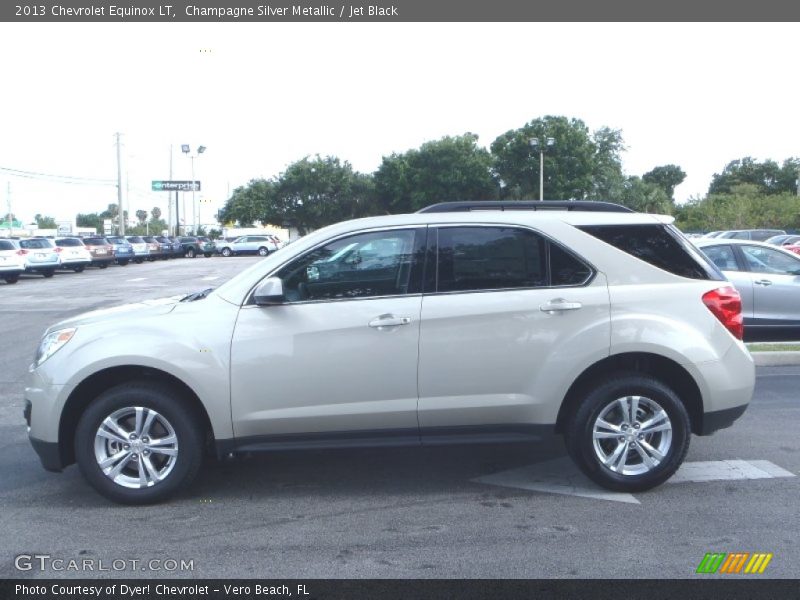 Champagne Silver Metallic / Jet Black 2013 Chevrolet Equinox LT
