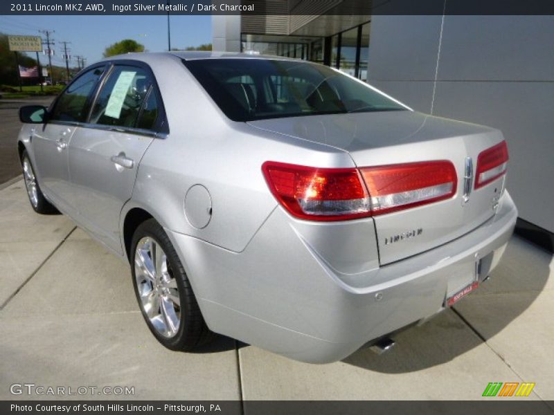 Ingot Silver Metallic / Dark Charcoal 2011 Lincoln MKZ AWD