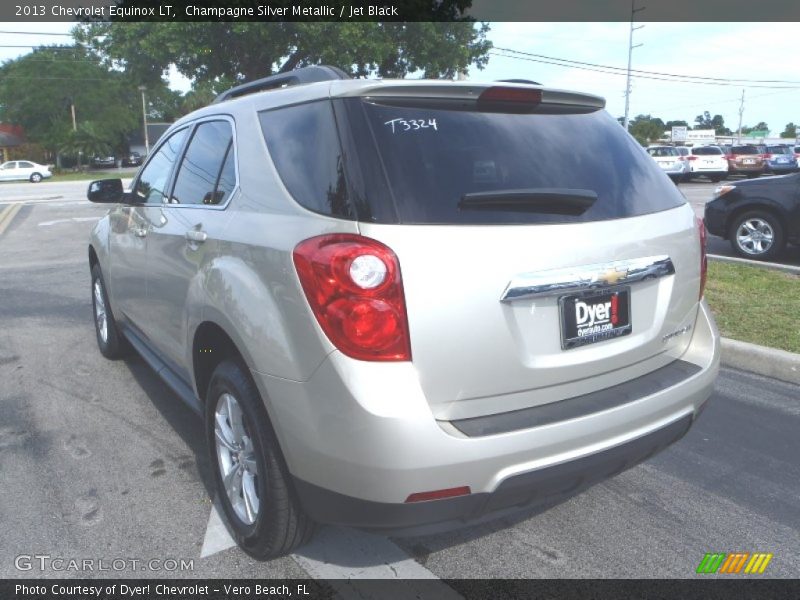Champagne Silver Metallic / Jet Black 2013 Chevrolet Equinox LT