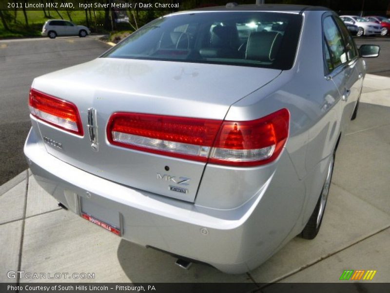 Ingot Silver Metallic / Dark Charcoal 2011 Lincoln MKZ AWD