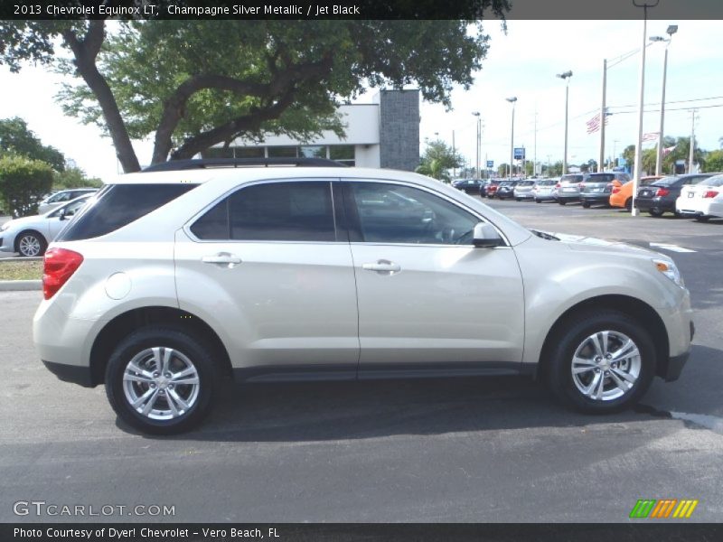 Champagne Silver Metallic / Jet Black 2013 Chevrolet Equinox LT