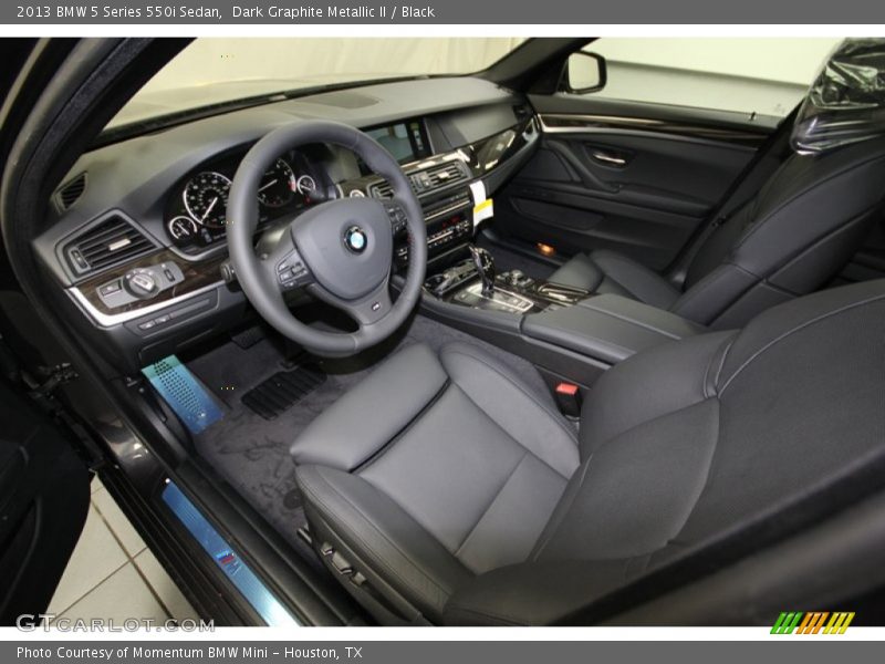 Dark Graphite Metallic II / Black 2013 BMW 5 Series 550i Sedan