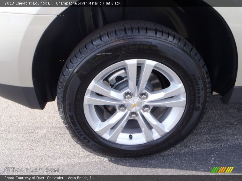 Champagne Silver Metallic / Jet Black 2013 Chevrolet Equinox LT