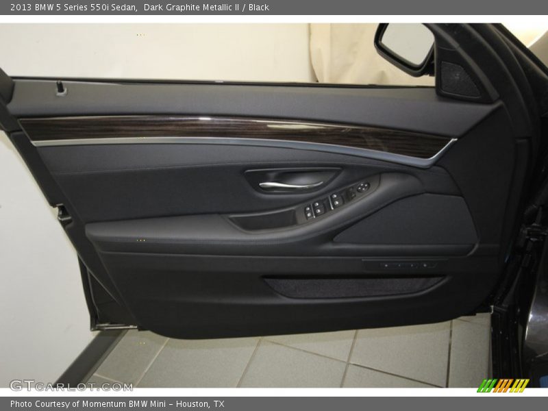 Dark Graphite Metallic II / Black 2013 BMW 5 Series 550i Sedan