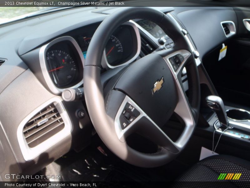 Champagne Silver Metallic / Jet Black 2013 Chevrolet Equinox LT