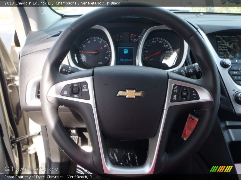 Champagne Silver Metallic / Jet Black 2013 Chevrolet Equinox LT