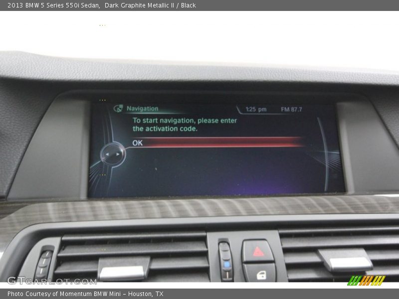 Dark Graphite Metallic II / Black 2013 BMW 5 Series 550i Sedan