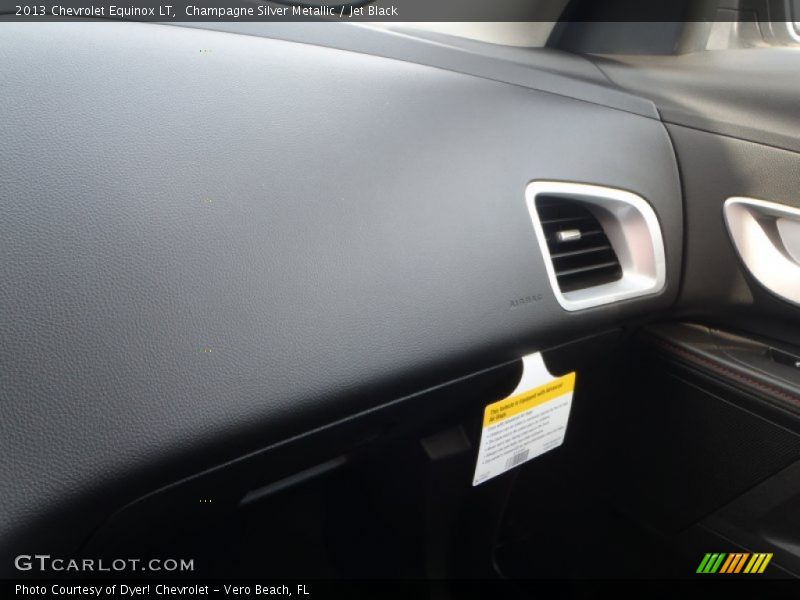 Champagne Silver Metallic / Jet Black 2013 Chevrolet Equinox LT