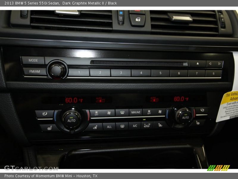 Dark Graphite Metallic II / Black 2013 BMW 5 Series 550i Sedan