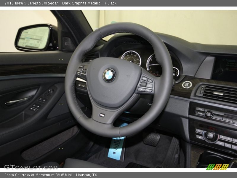 Dark Graphite Metallic II / Black 2013 BMW 5 Series 550i Sedan