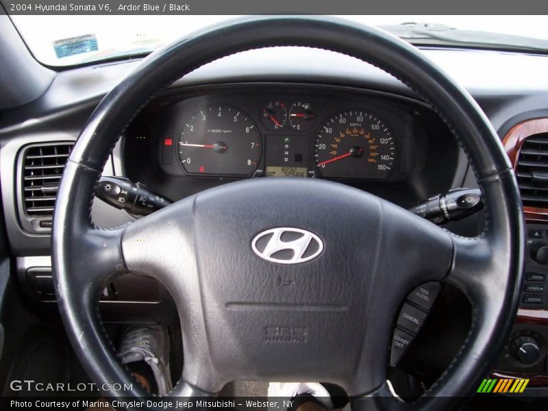 Ardor Blue / Black 2004 Hyundai Sonata V6