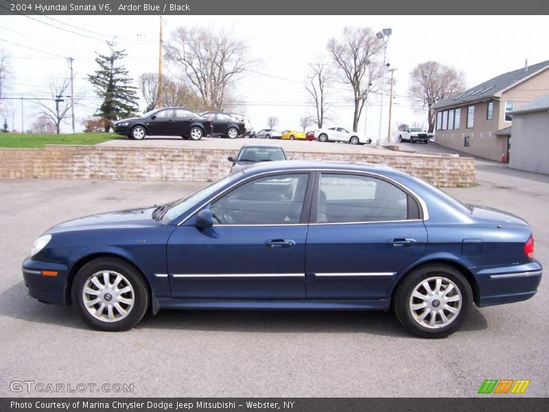 Ardor Blue / Black 2004 Hyundai Sonata V6