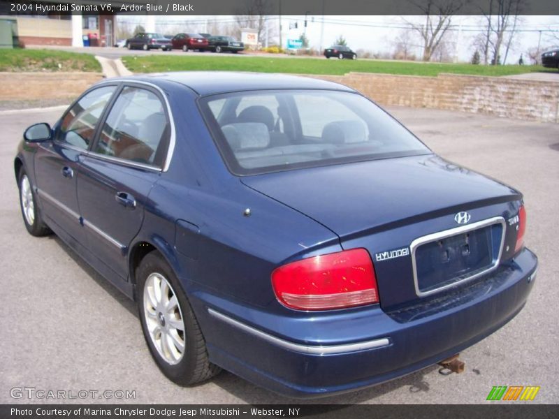 Ardor Blue / Black 2004 Hyundai Sonata V6