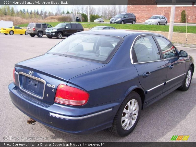 Ardor Blue / Black 2004 Hyundai Sonata V6