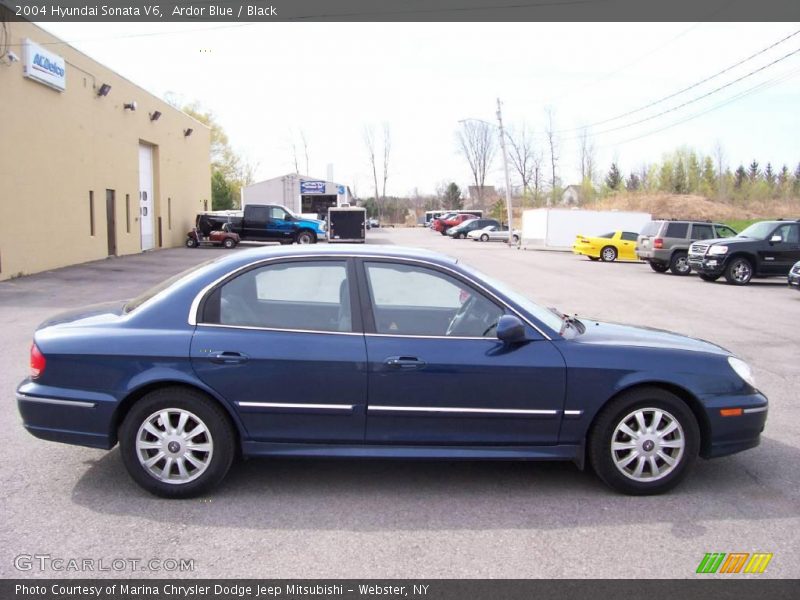 Ardor Blue / Black 2004 Hyundai Sonata V6