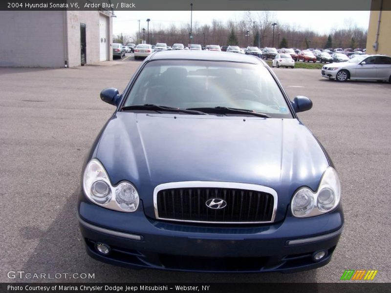 Ardor Blue / Black 2004 Hyundai Sonata V6