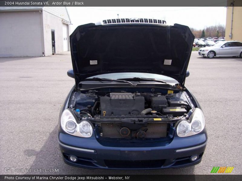 Ardor Blue / Black 2004 Hyundai Sonata V6