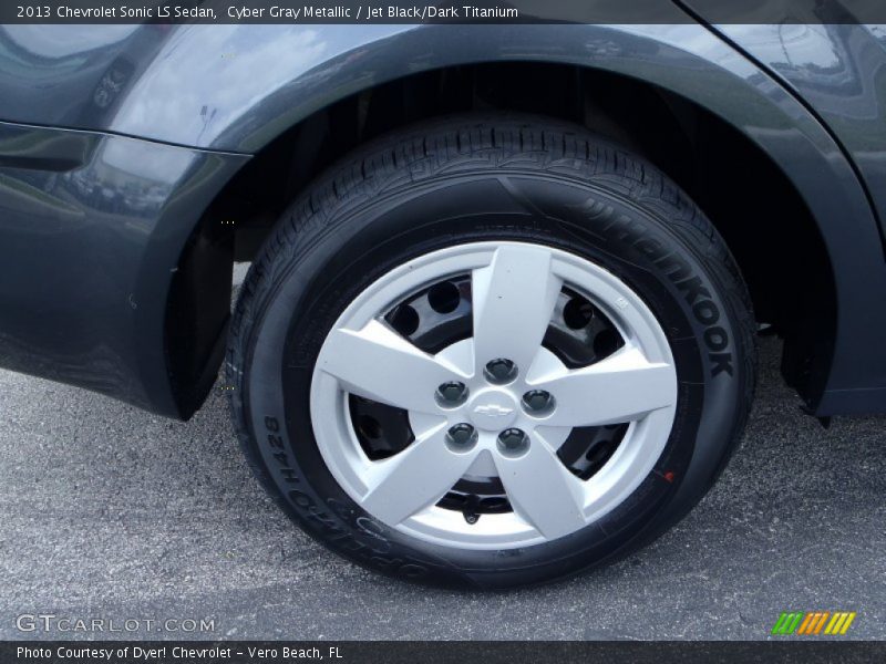 Cyber Gray Metallic / Jet Black/Dark Titanium 2013 Chevrolet Sonic LS Sedan