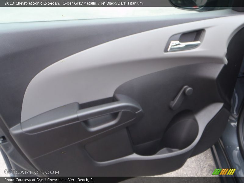 Cyber Gray Metallic / Jet Black/Dark Titanium 2013 Chevrolet Sonic LS Sedan