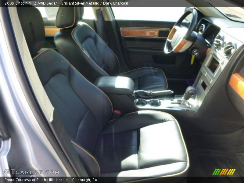 Brilliant Silver Metallic / Dark Charcoal 2009 Lincoln MKZ AWD Sedan