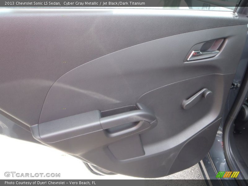 Cyber Gray Metallic / Jet Black/Dark Titanium 2013 Chevrolet Sonic LS Sedan