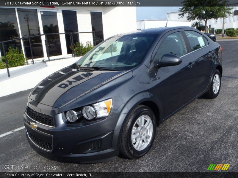 Cyber Gray Metallic / Jet Black/Dark Titanium 2013 Chevrolet Sonic LT Sedan