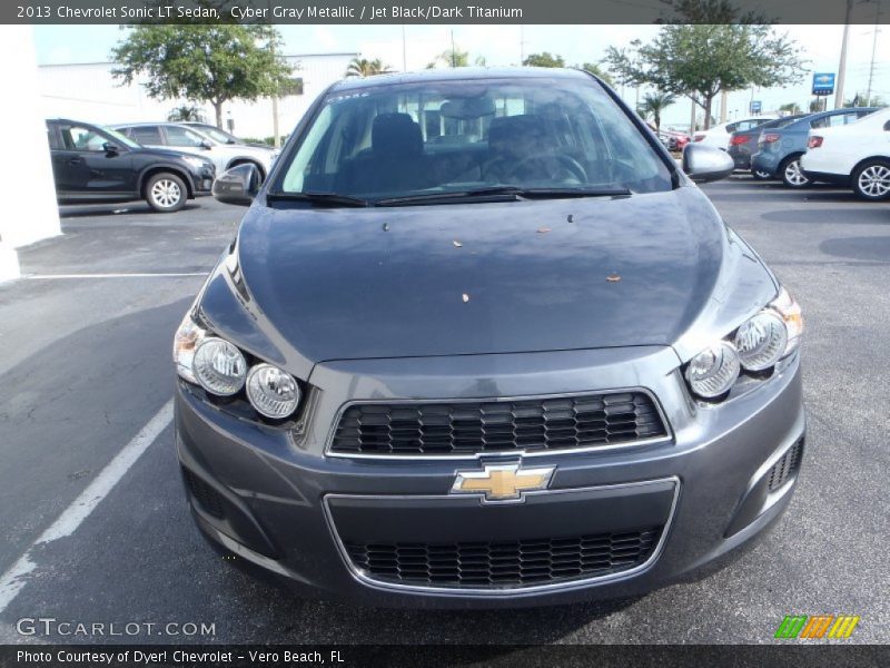 Cyber Gray Metallic / Jet Black/Dark Titanium 2013 Chevrolet Sonic LT Sedan