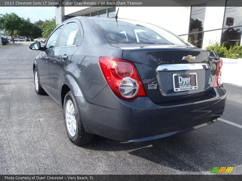Cyber Gray Metallic / Jet Black/Dark Titanium 2013 Chevrolet Sonic LT Sedan