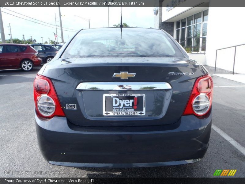Cyber Gray Metallic / Jet Black/Dark Titanium 2013 Chevrolet Sonic LT Sedan