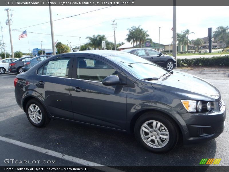 Cyber Gray Metallic / Jet Black/Dark Titanium 2013 Chevrolet Sonic LT Sedan