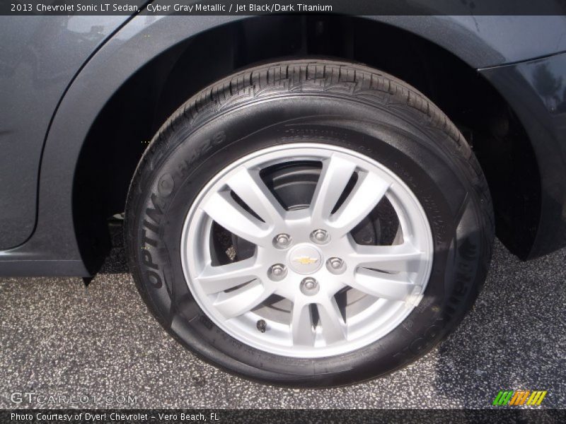 Cyber Gray Metallic / Jet Black/Dark Titanium 2013 Chevrolet Sonic LT Sedan