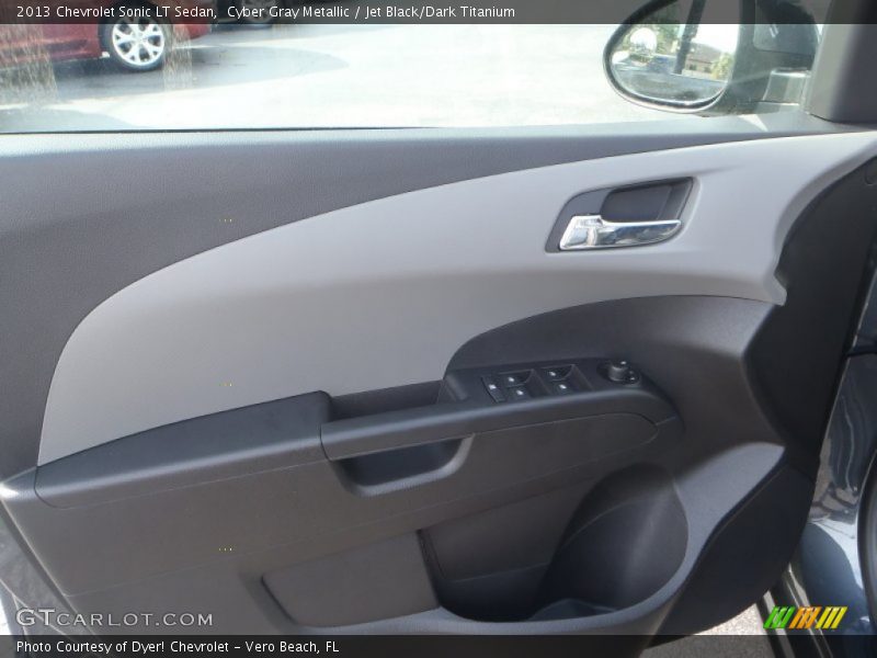 Cyber Gray Metallic / Jet Black/Dark Titanium 2013 Chevrolet Sonic LT Sedan