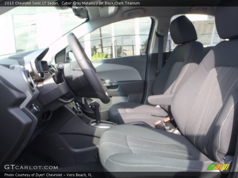 Cyber Gray Metallic / Jet Black/Dark Titanium 2013 Chevrolet Sonic LT Sedan