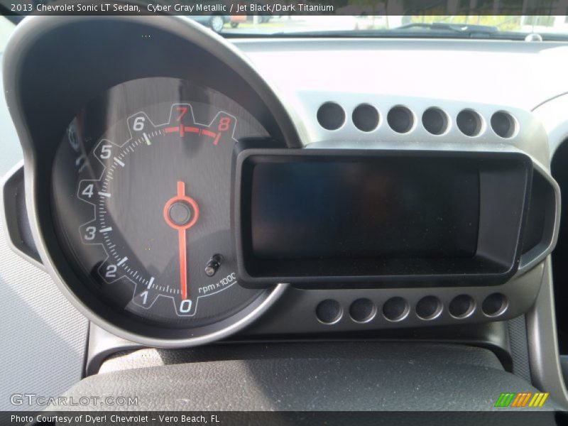 Cyber Gray Metallic / Jet Black/Dark Titanium 2013 Chevrolet Sonic LT Sedan