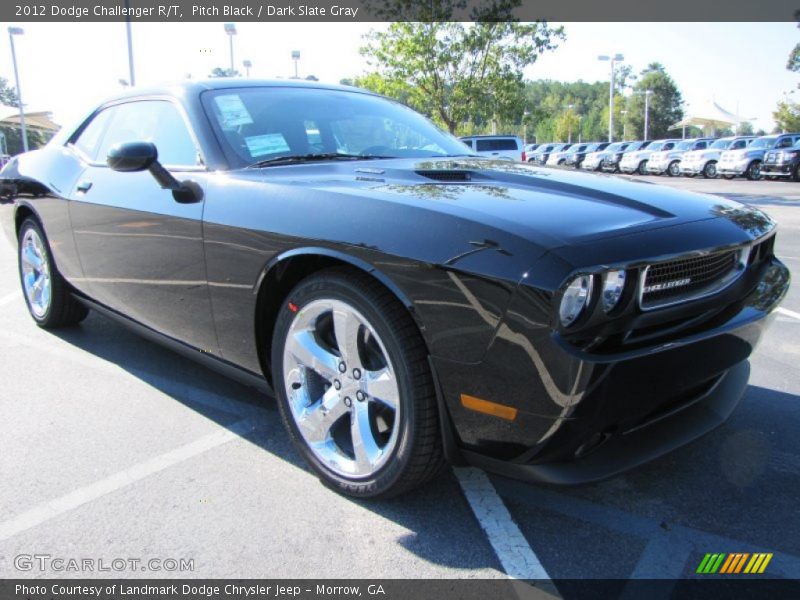 Pitch Black / Dark Slate Gray 2012 Dodge Challenger R/T