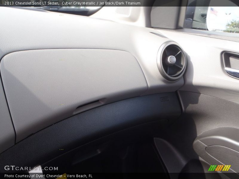 Cyber Gray Metallic / Jet Black/Dark Titanium 2013 Chevrolet Sonic LT Sedan