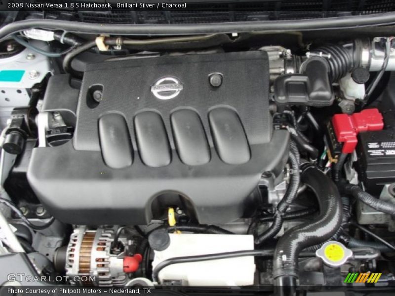 Brilliant Silver / Charcoal 2008 Nissan Versa 1.8 S Hatchback