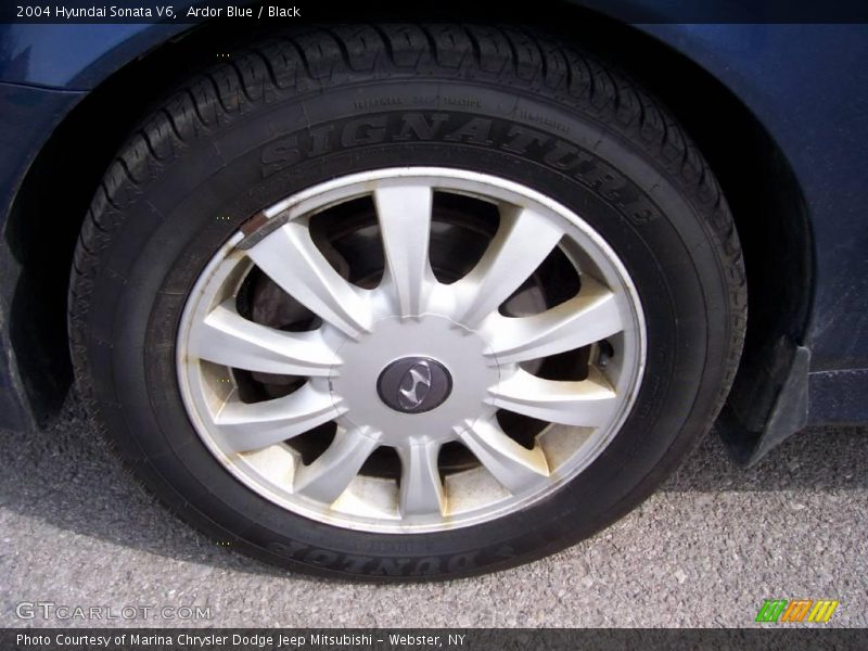 Ardor Blue / Black 2004 Hyundai Sonata V6