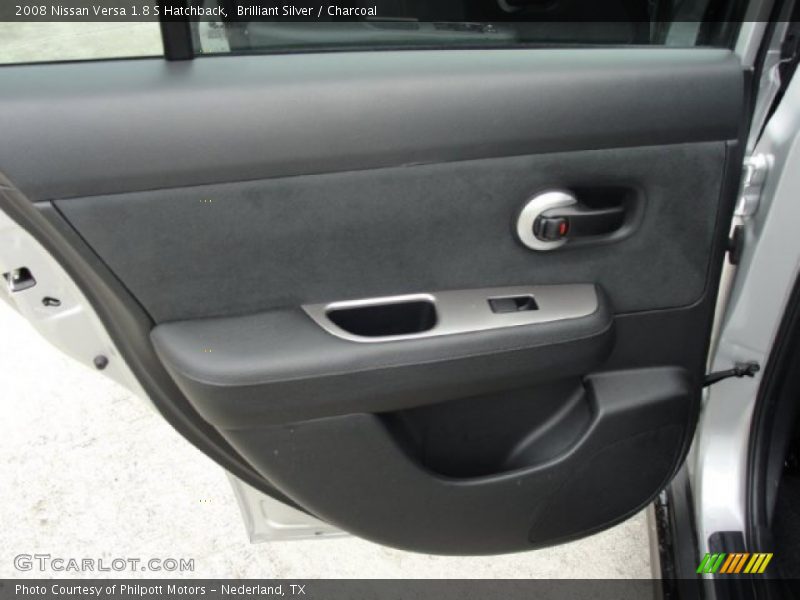 Brilliant Silver / Charcoal 2008 Nissan Versa 1.8 S Hatchback