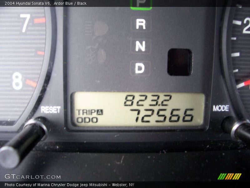 Ardor Blue / Black 2004 Hyundai Sonata V6