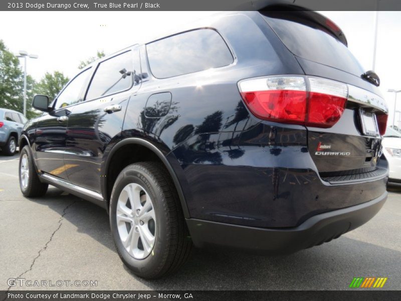 True Blue Pearl / Black 2013 Dodge Durango Crew