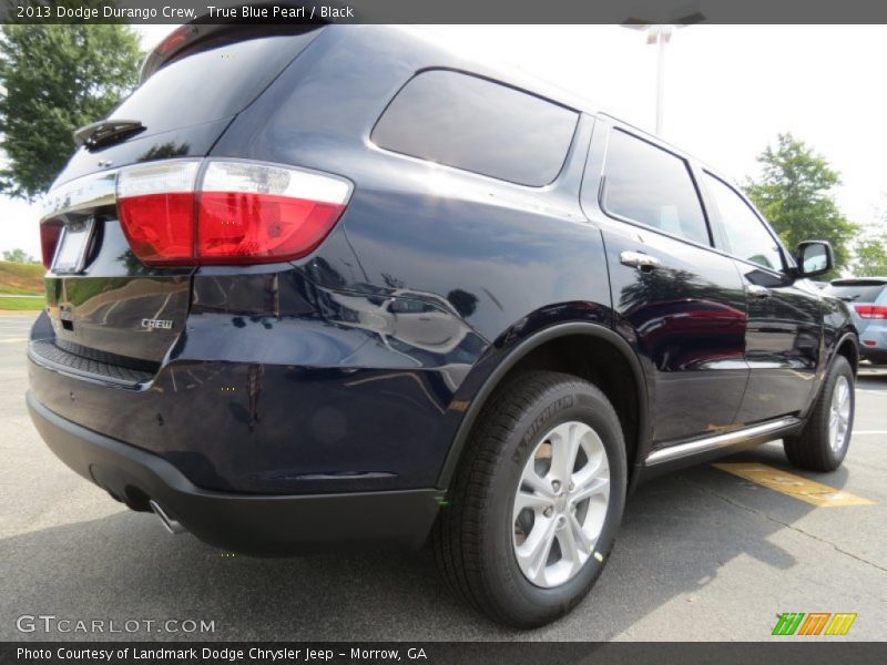 True Blue Pearl / Black 2013 Dodge Durango Crew